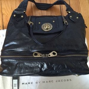 Marc by Marc Jacobs Totally Turnlock Satchel Navy Blue